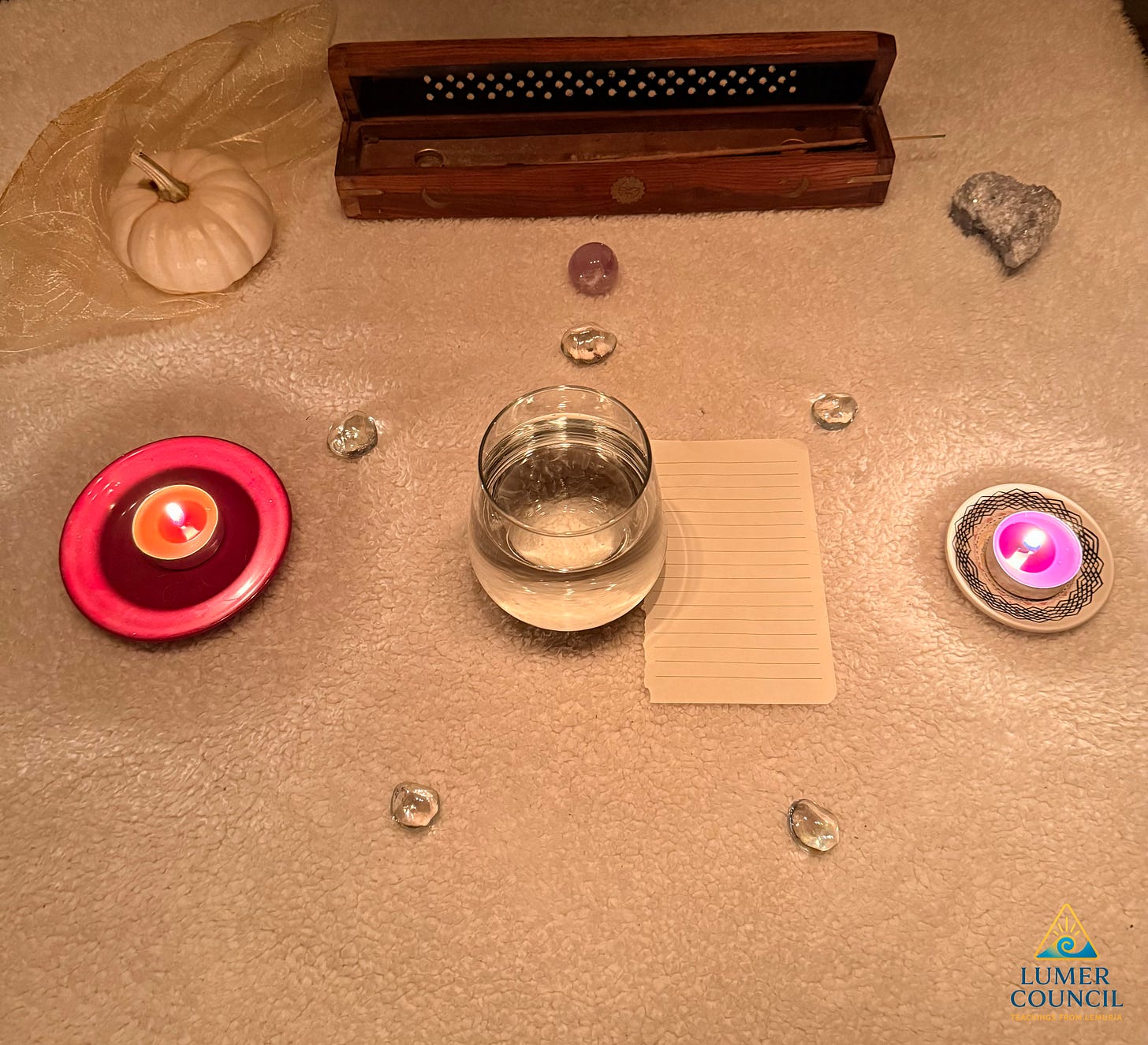 Harvest Moon Ritual altar
