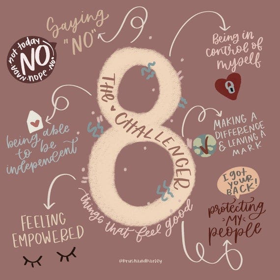 Enneagram Type 8 / the Challenger / Instant Download - Etsy Canada