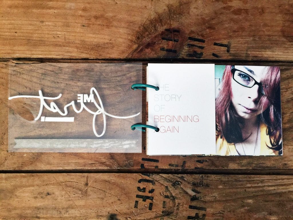 rukristin Me First minialbum for Basically Bare with Ali Edwards Firsts Story Kit