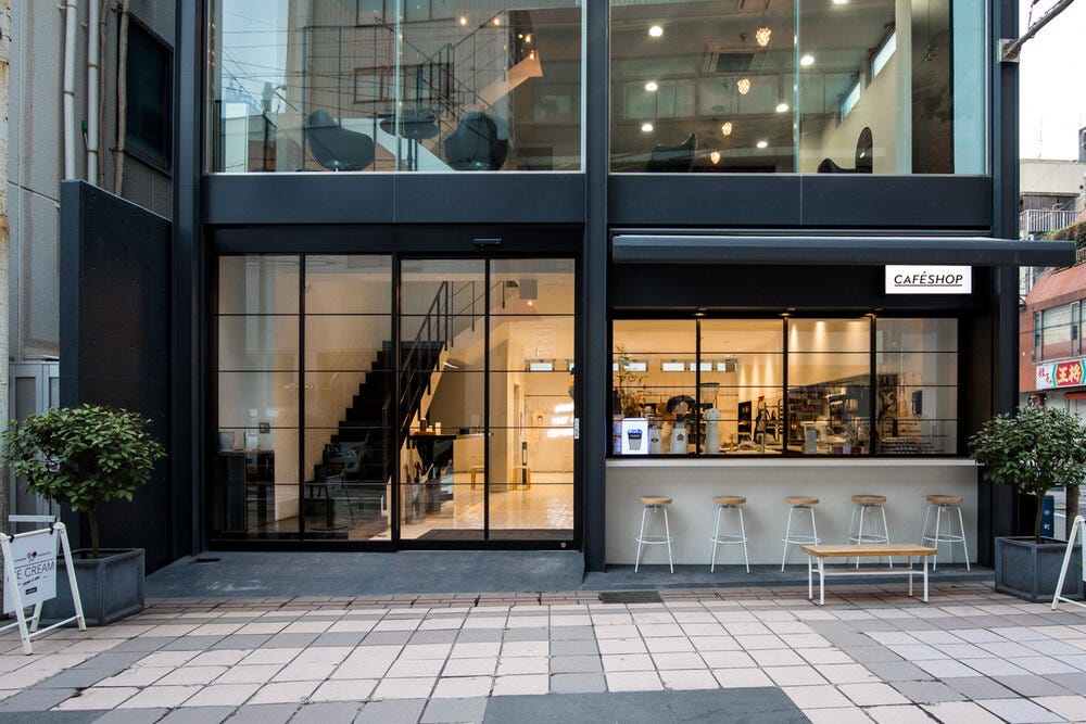 Caféshop Kagoshima.