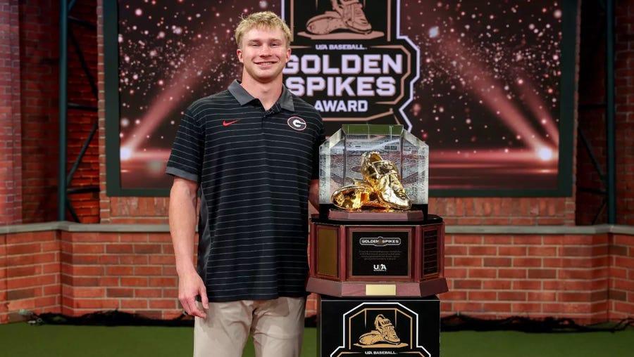 Georgia's Daniel Jackson wins 2026 Golden Spikes Award - WJCL Georgia's Daniel Jackson wins 2026 Golden Spikes Award - WJCL