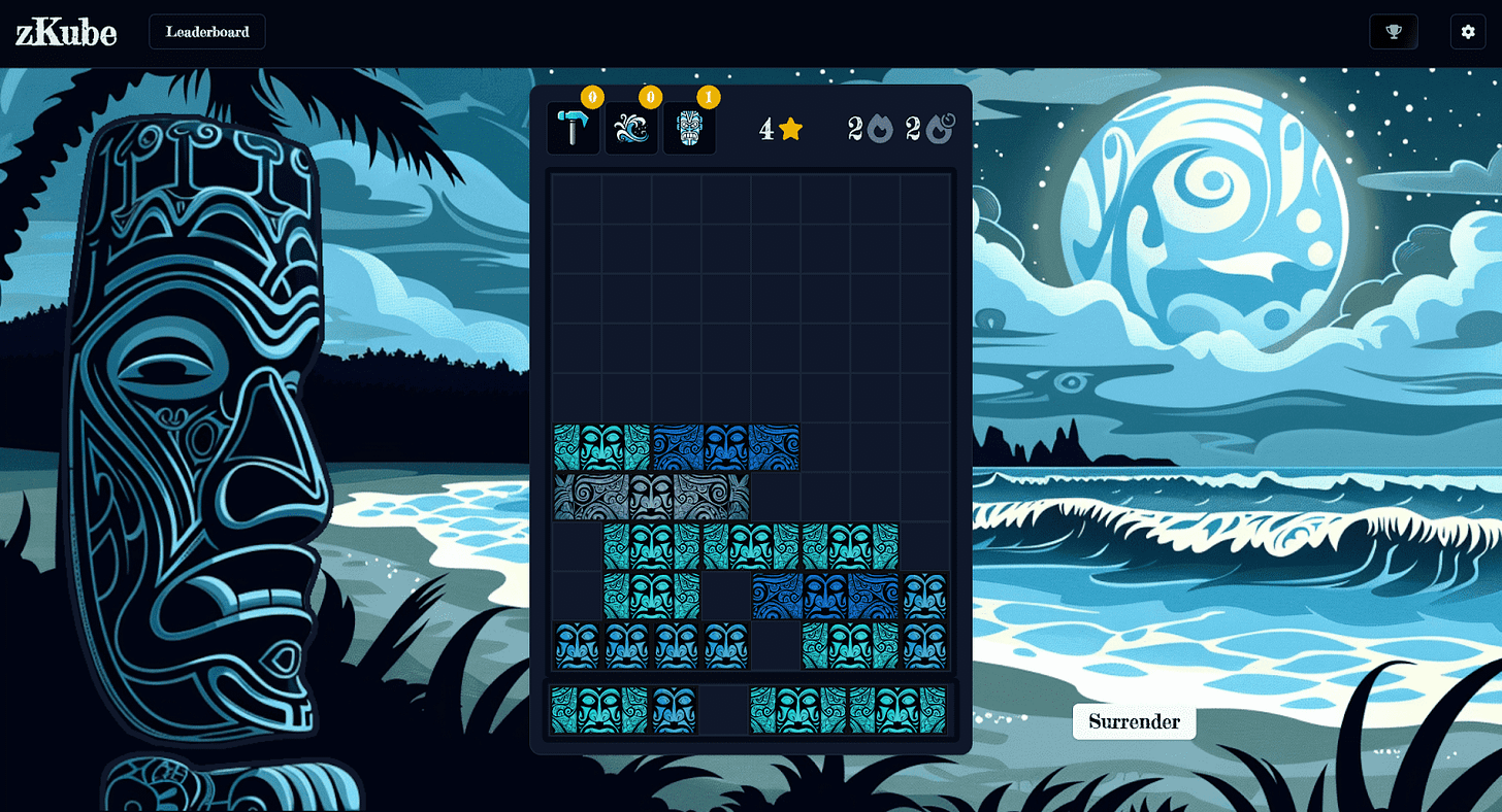 zKube (Onchain Puzzle Challenge)