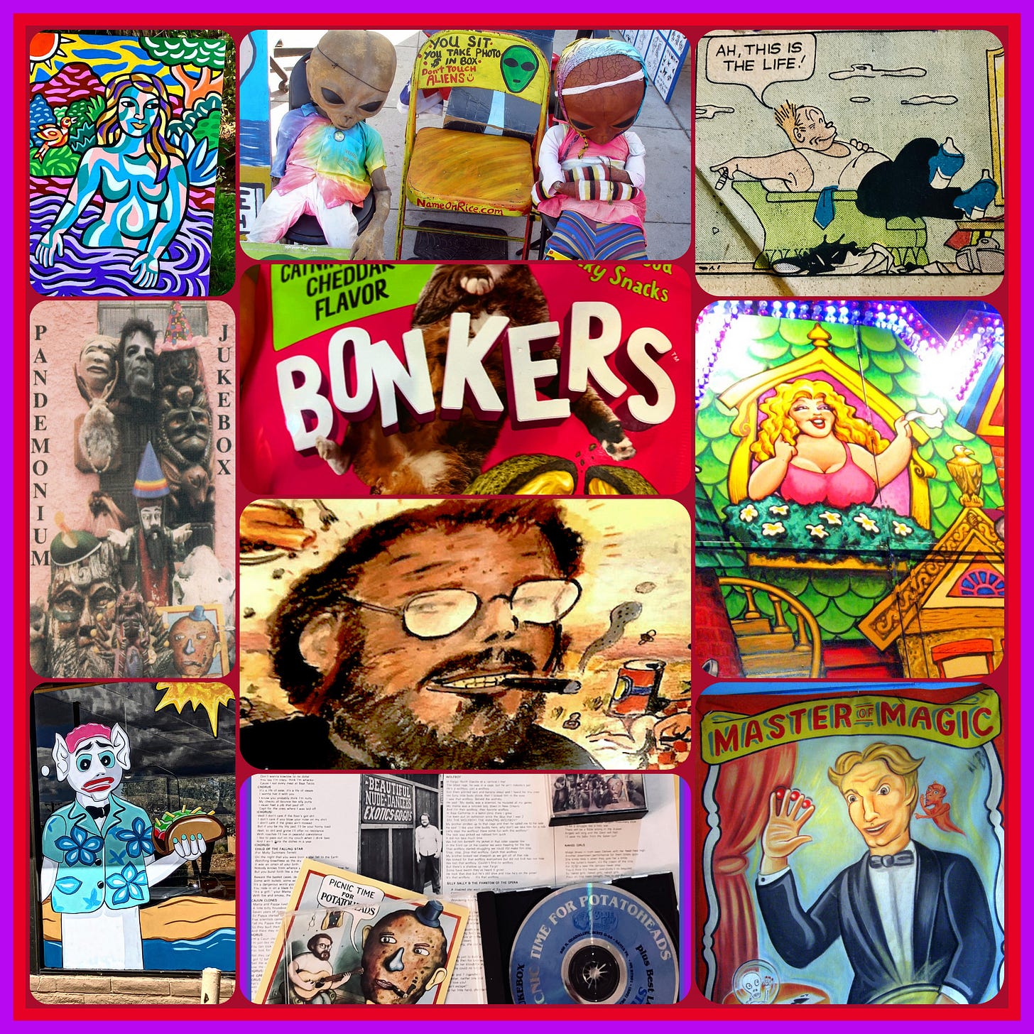 Bitchen collage for Songs The Wild Taters Sang.