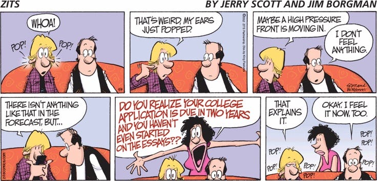 September 9, 2012 | Zits comic, Zits, College writing