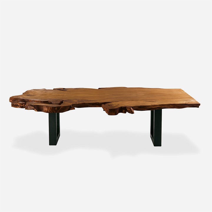 Kauri tree, Kauri extraction from peat bog, raw slab of Kauri, finished table