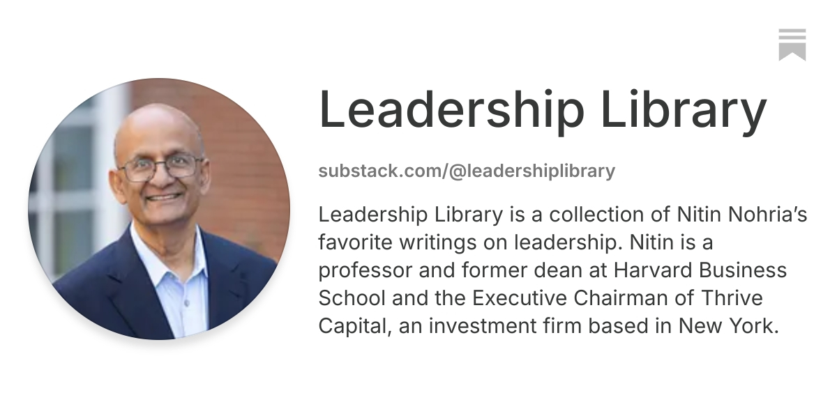 Leadership Library | Substack