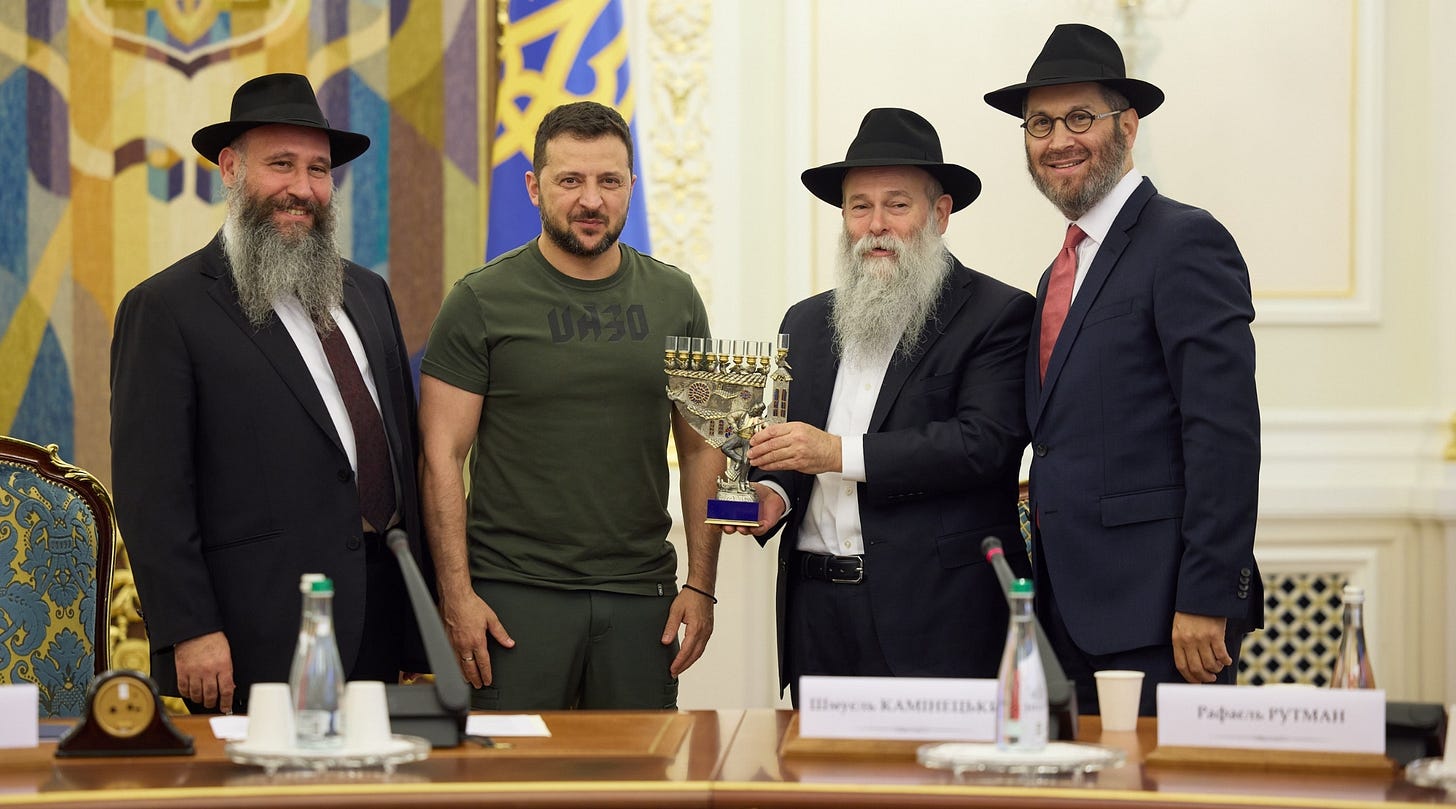 Zelensky meets with Chabad rabbis ahead of Rosh Hashanah – The Forward