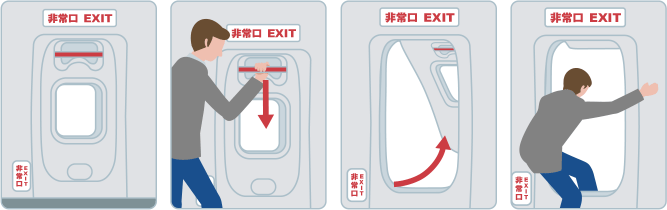 Emergency exit row seats | Attention to customers | SKYMARK