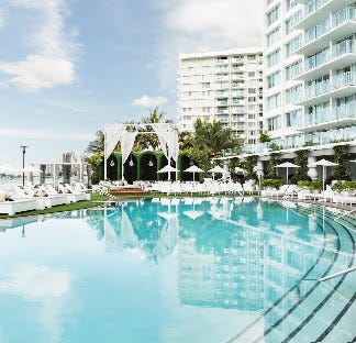 Pools at The Ritz-Carlton and Mondrian South Beach