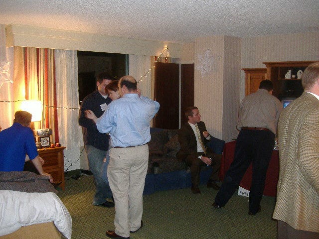 The Maryland YR suite hosted a party well into the night. The Maryland YR suite hosted a party well into the night.