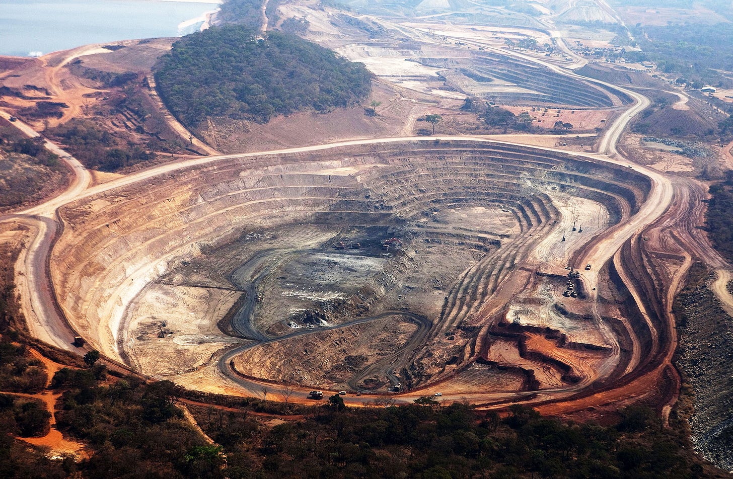 The Mutanda copper mine in Katanga province, Democratic Republic of Congo, in 2012. The Mutanda copper mine in Katanga province, Democratic Republic of Congo, in 2012.