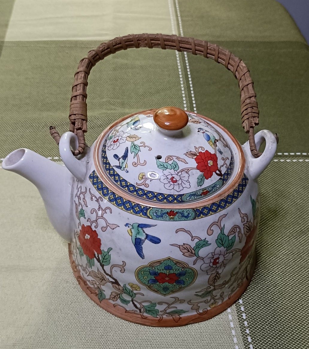Floral Porcelain Tea Pot