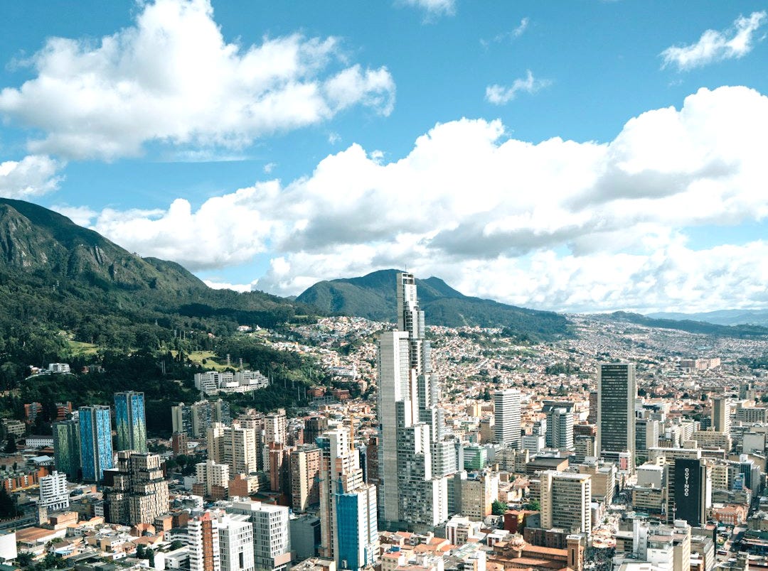 aerial photo of buildings