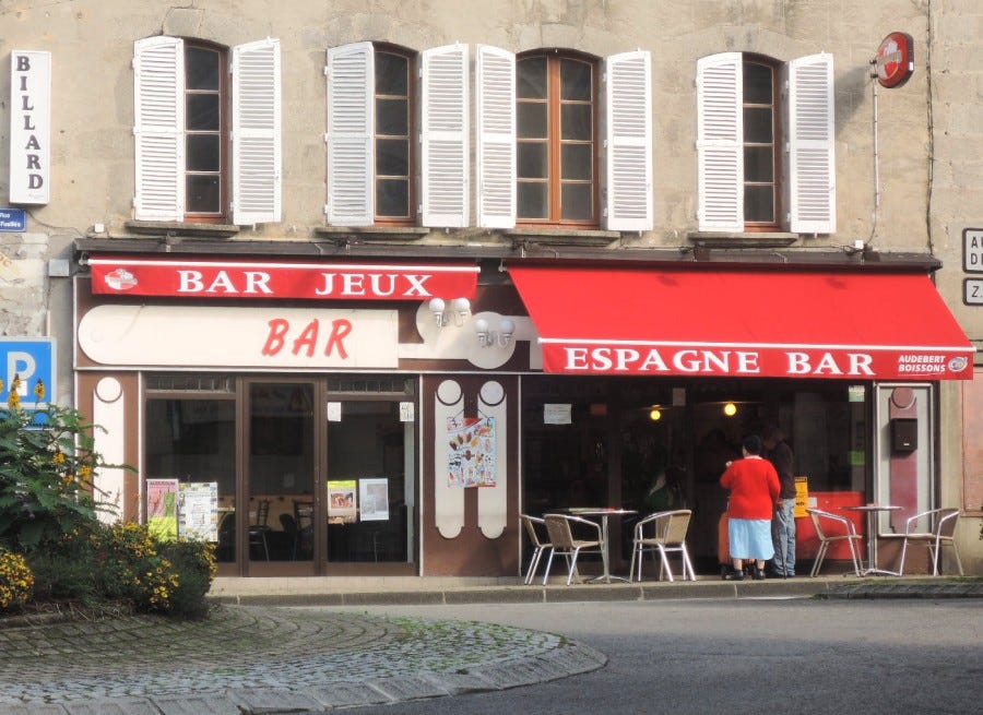 Bar Espagne en la plaza Espagne