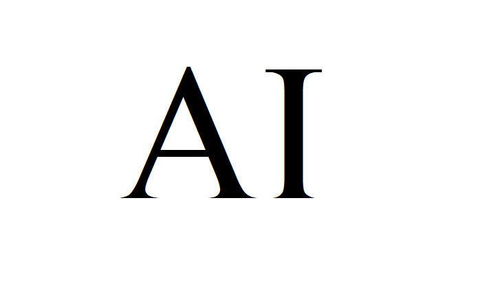 the acronym 'AI'.