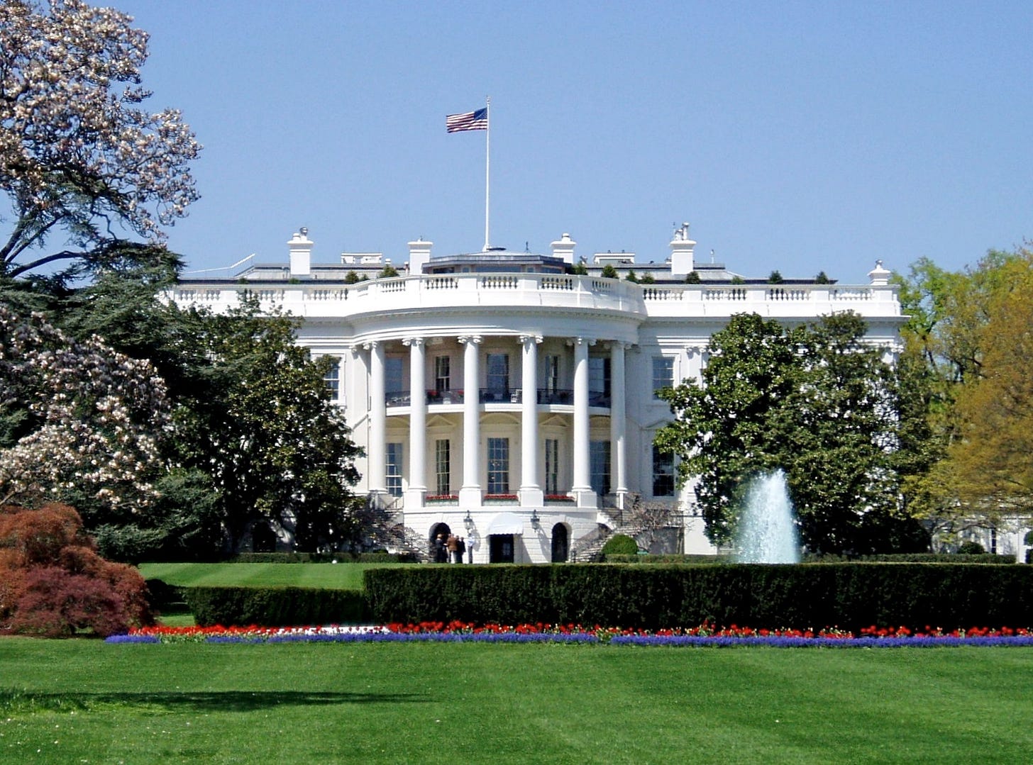 Die Südseite des Weißen Hauses in Washington, D.C.