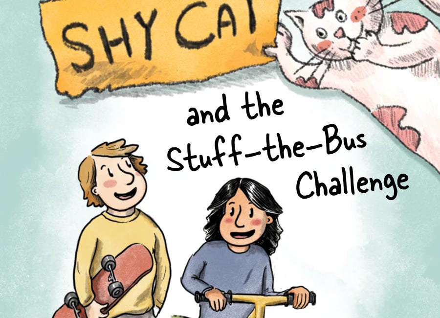 Shy Cat and the Stuff-the-Bus Challenge by Dian Day and Amanda White