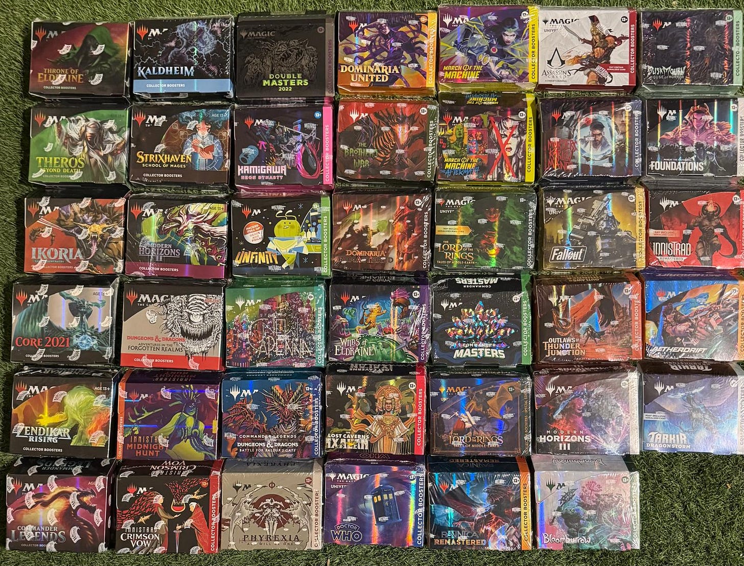 Every Single Magic Collector Booster Box - Complete MTG Sealed Collection  till Final Fantasy : r/mtg