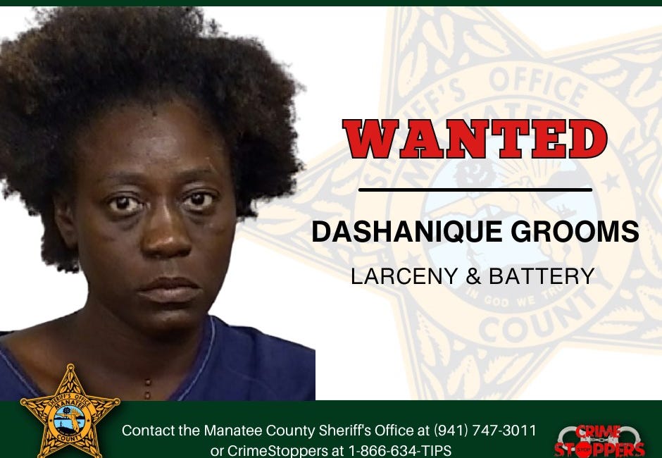 Manatee County Sheriff Seeks Public’s Help Locating Woman Wanted for Larceny and Battery