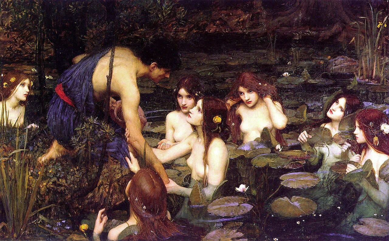 John William Waterhouse, Hylas and the Nymphs, 1896 John William Waterhouse, Hylas and the Nymphs, 1896