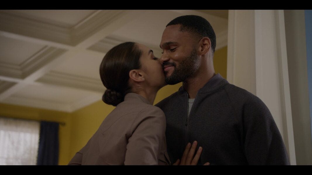 Walker Micki gives Trey a sloppy fun kiss 104 Walker Micki gives Trey a sloppy fun kiss 104