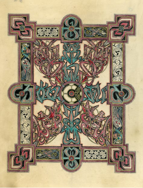 Images of the work Thomas created for the Sanctum book, along with a photograph of him in his studio.