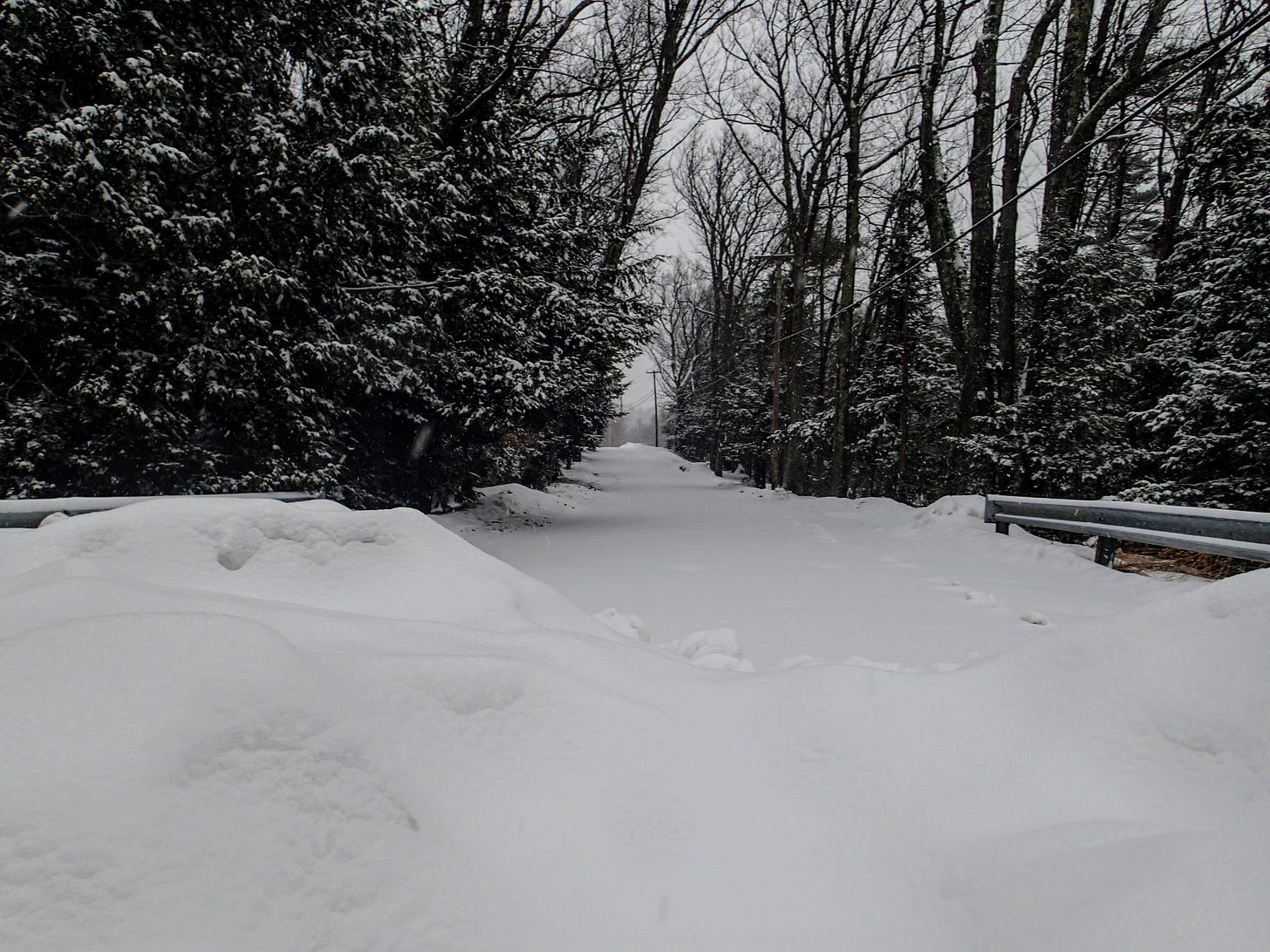 Snow covered road