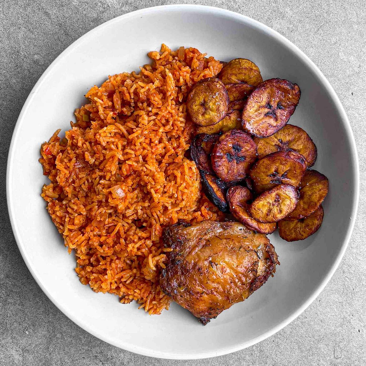 Jollof rice with chicken