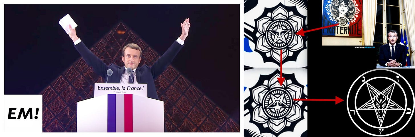 Du Louvre au bureau de Macron : L'œil qui voit tout et le sigil de Baphomet