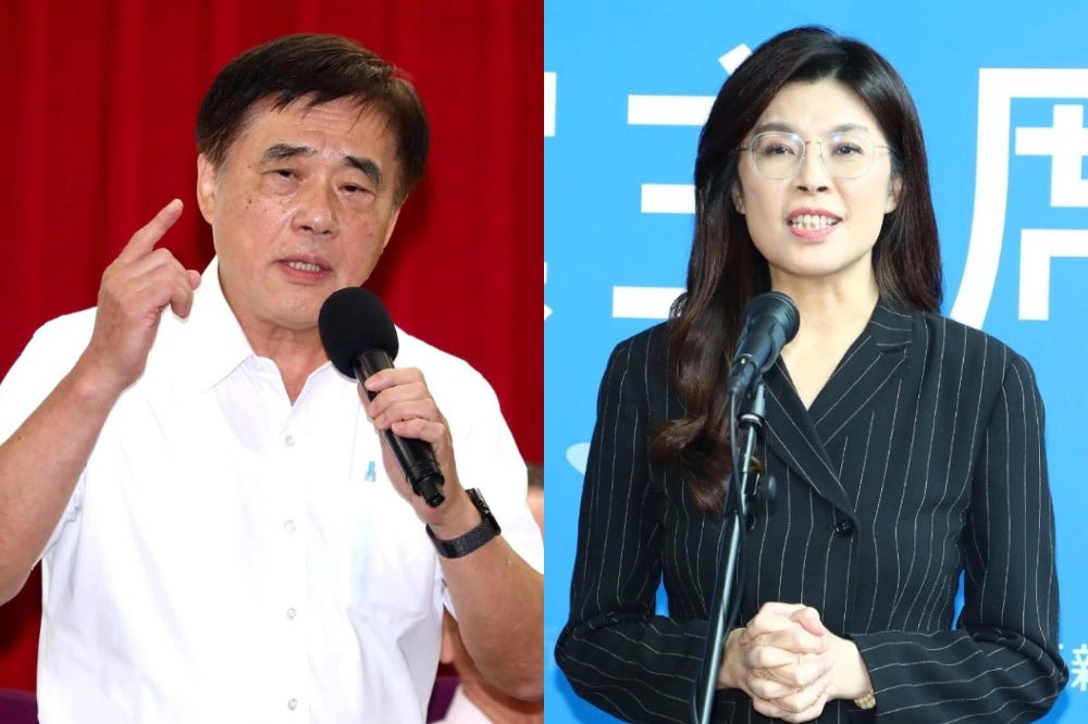 《美麗島電子報》9月公布最新民調，郝龍斌在國民黨內支持者與一般民眾間皆暫居領先，鄭麗文緊追其後。（合成照片／王侑聖攝）