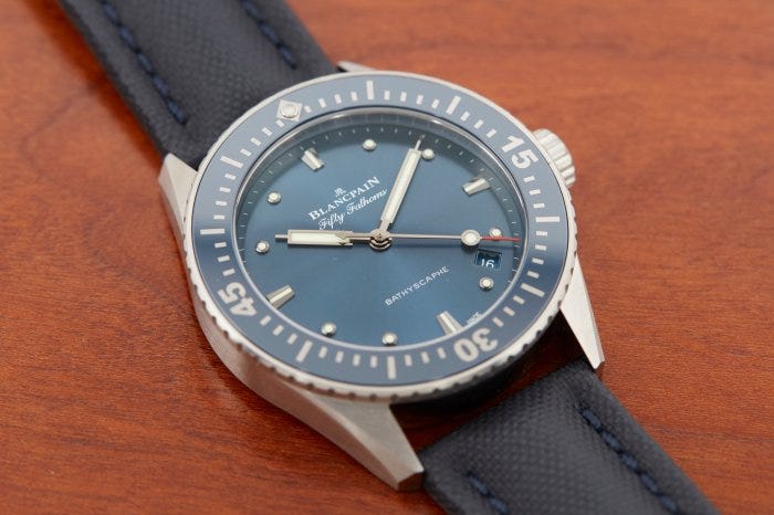 Blancpain Fifty Fathoms Bathyscaphe 38mm Blancpain Fifty Fathoms Bathyscaphe 38mm
