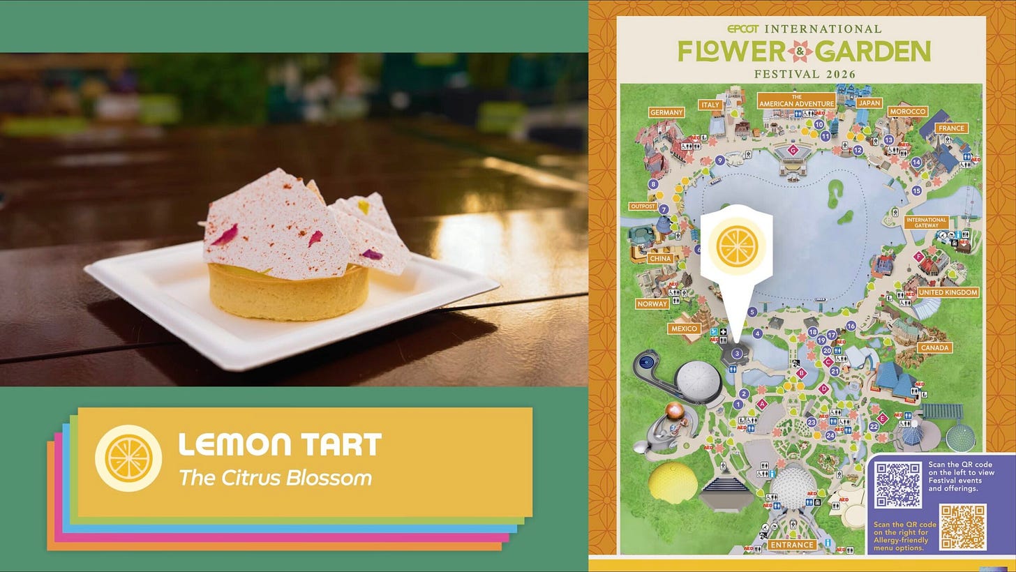 EPCOT Flower & Garden Festival 2026 Menu preview
