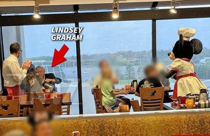 Sen. Lindsey Graham Poses With Shotgun Amid Backlash Over Disney Photos Sen. Lindsey Graham Poses With Shotgun Amid Backlash Over Disney Photos