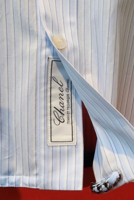 Chanel and Charvet's collaborative shirting