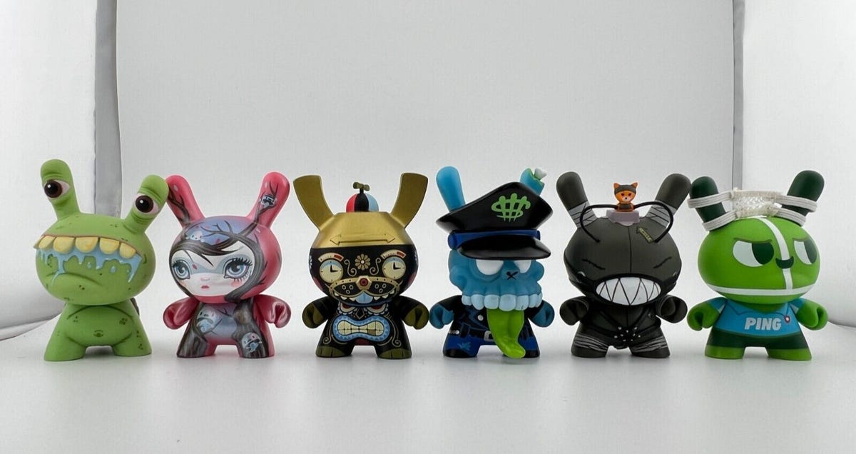 Toys Kidrobot Dunny Series Kidrobot 3" Dunny Vinyl Toy Collection (4  Dunnies Including