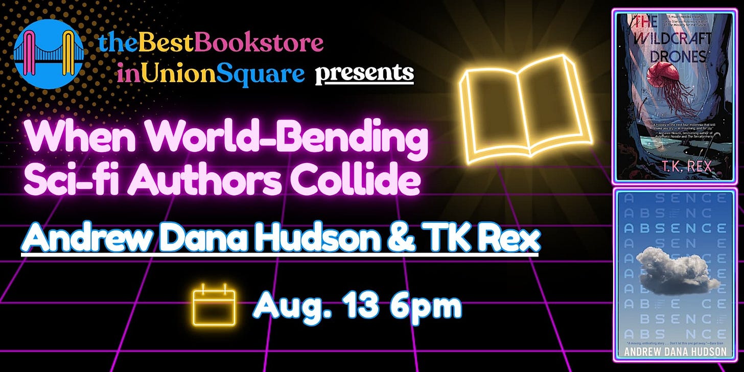 When World-Bending Sci-fi Authors Collide: Meet TK Rex & Andrew Dana Hudson When World-Bending Sci-fi Authors Collide: Meet TK Rex & Andrew Dana Hudson