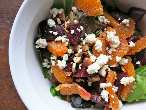 beets orange feta