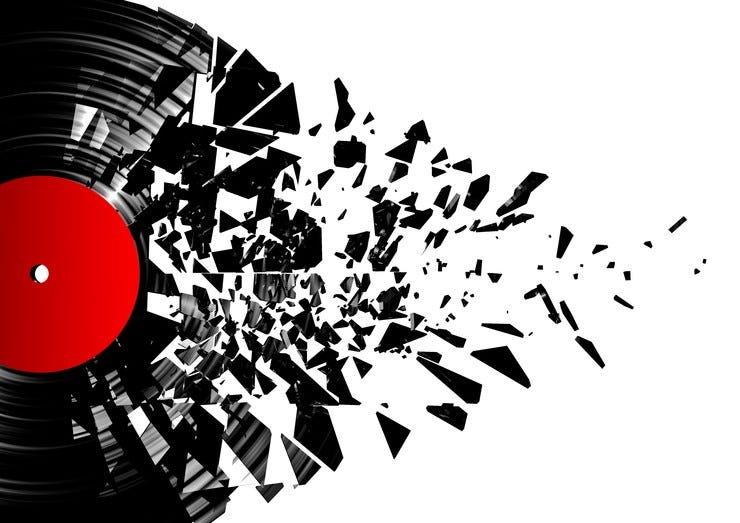Vinylrecordshattering