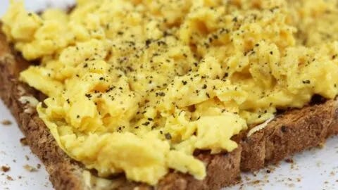 Scrambled Eggs on Toast