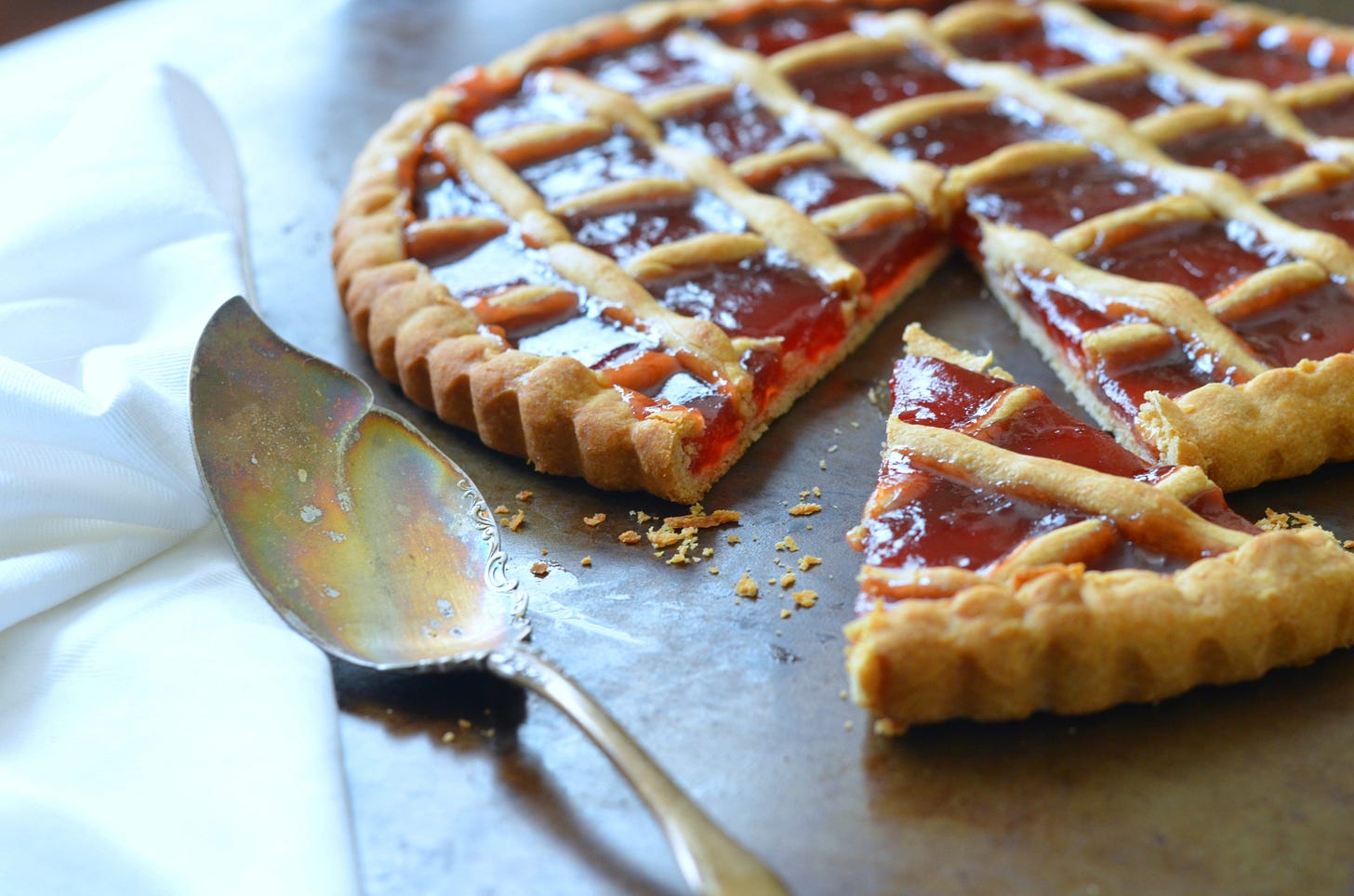 Strawberry Jam Crostata 