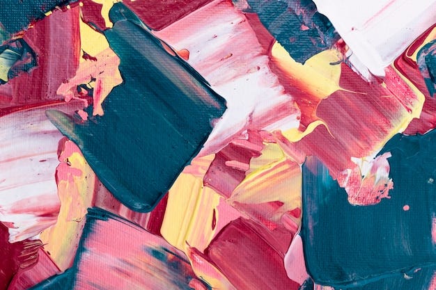 Free photo acrylic paint textured background in pink abstract style creative art