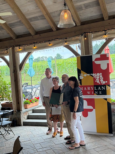 MWA recognition of its legacy families at Basignani Winery