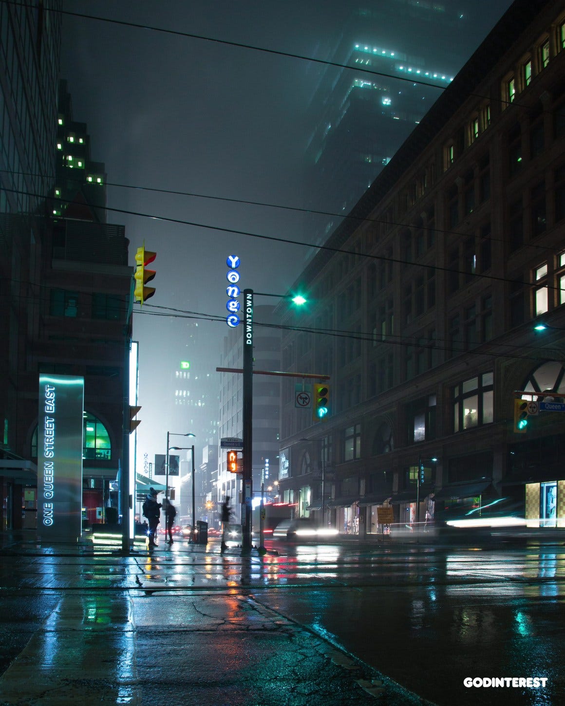 When the rain is still present