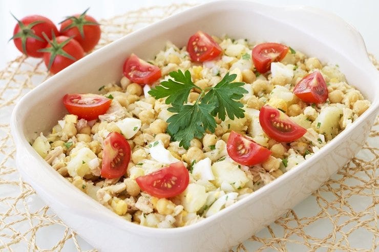 Ensalada de garbanzos