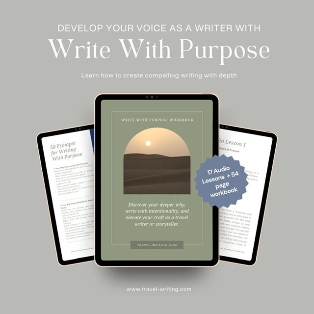 Write With Purpose from travel-writing.com