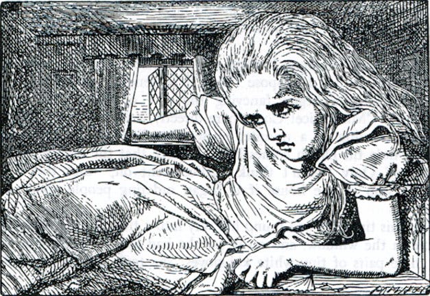 A Tenniel illustration from Alice in Wonderland. A Tenniel illustration from Alice in Wonderland.
