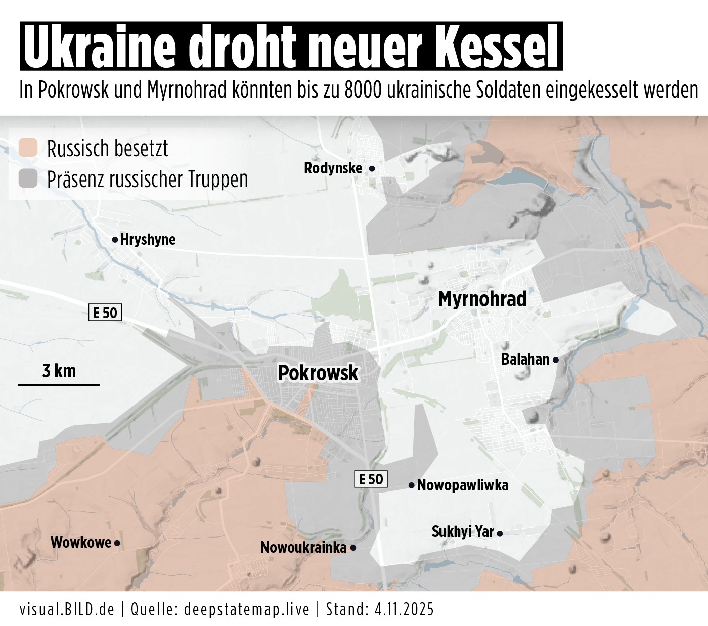 Map: Ukraine faces new pressure – Infographic