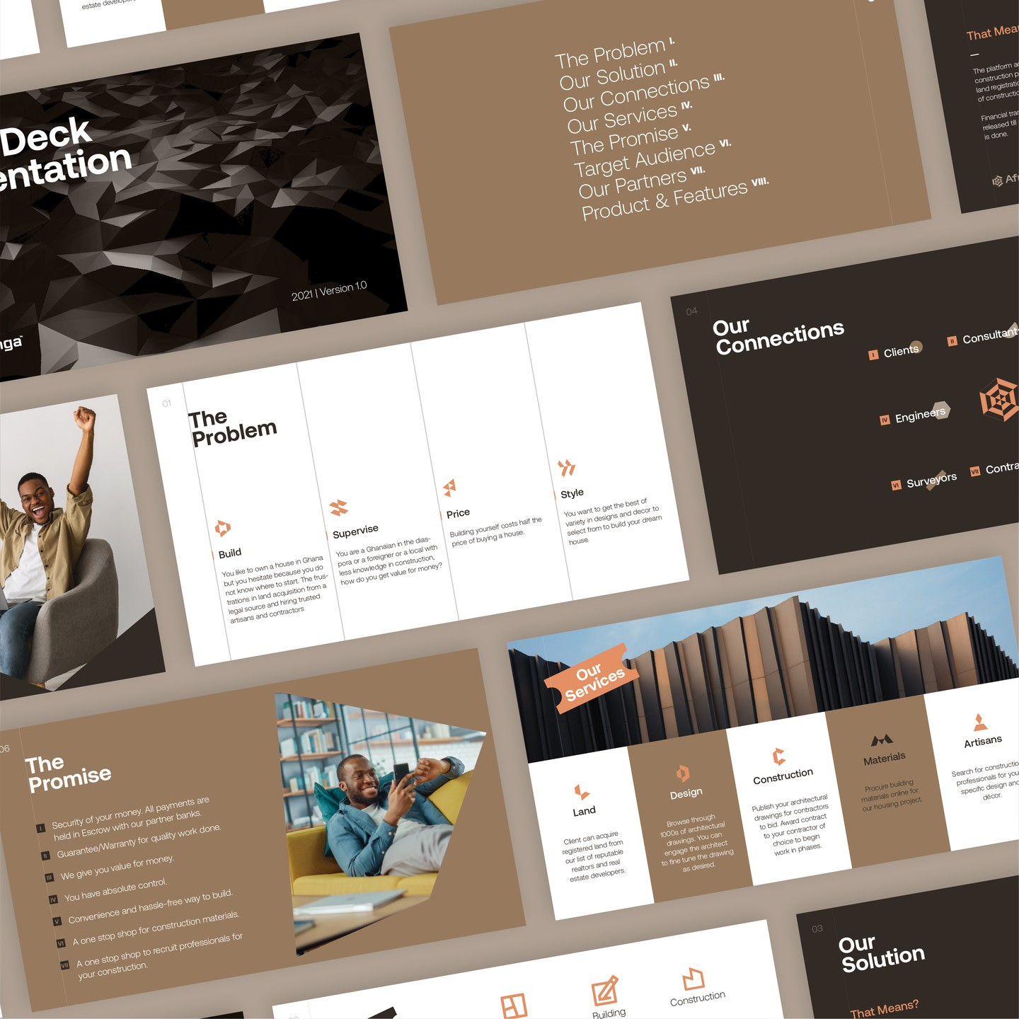 AfriJenga Pitch Deck Design by Francis Essel Etetere