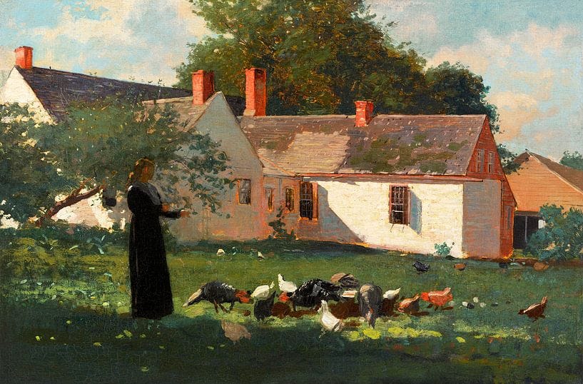 Farm Landscape by Winslow Homer by Studio POPPY