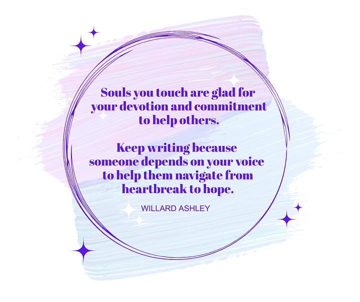 testimonials: "You're doing amazing work to make the world a better place" and "Thank you, Wendi ... Sharing your experiences really does change lives."